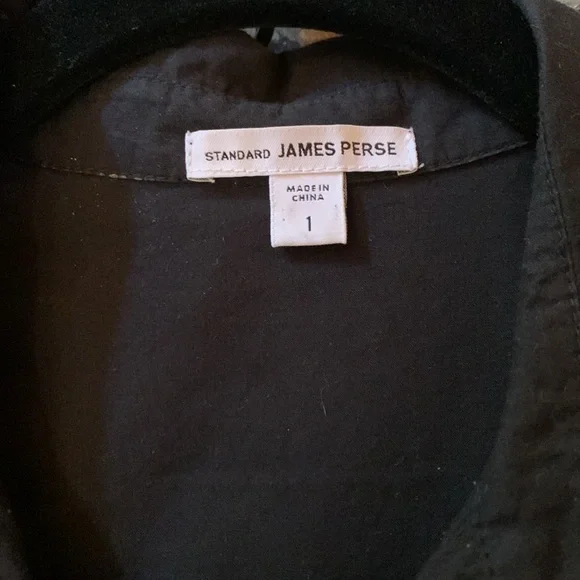 James Perse Black Button Down Shirt/Blouse - Picture 2 of 3